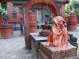 56 Kathmandu Gokarna Mahadev Temple Hanuman With Shiva Lingam Behind 